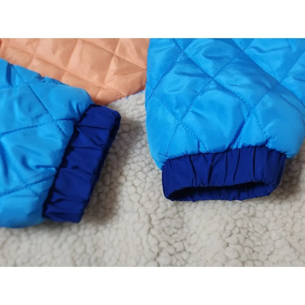Bluey Girls Quilted Hooded Jacket Size 6/7